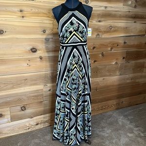 Floral Halter Maxi Dress